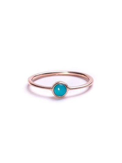 Cleo Small Stacking Ring - 18K Rose Gold Vermeil4BackUpItemsBirthstone RingLunai Jewelry