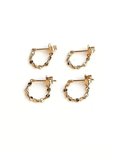 Dafang Chain Earrings - 24K Gold Plated11BackUpItemsBlack Friday GiftLunai Jewelry