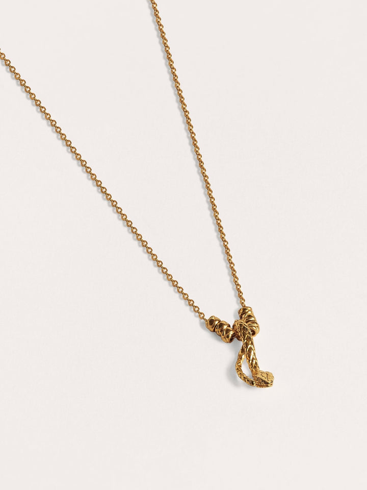 Danae Silver Snake Chain Necklace - 24k Gold Plated925 Silver ChainChain NecklaceLunai Jewelry