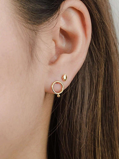 Darea Stud Earrings - 24K Gold PlatedBackUpItemsBridal JewelryLunai Jewelry