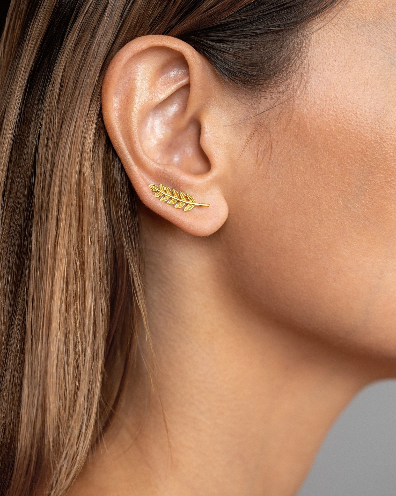 Leaf Ear Climber Earring