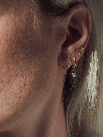 Dina Triangle Stud Earrings - 24K Gold PlatedBackUpItemsCute Stud EarringsLunai Jewelry