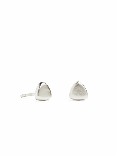 Dina Triangle Stud Earrings - 925 Silver MatteBackUpItemsCute Stud EarringsLunai Jewelry