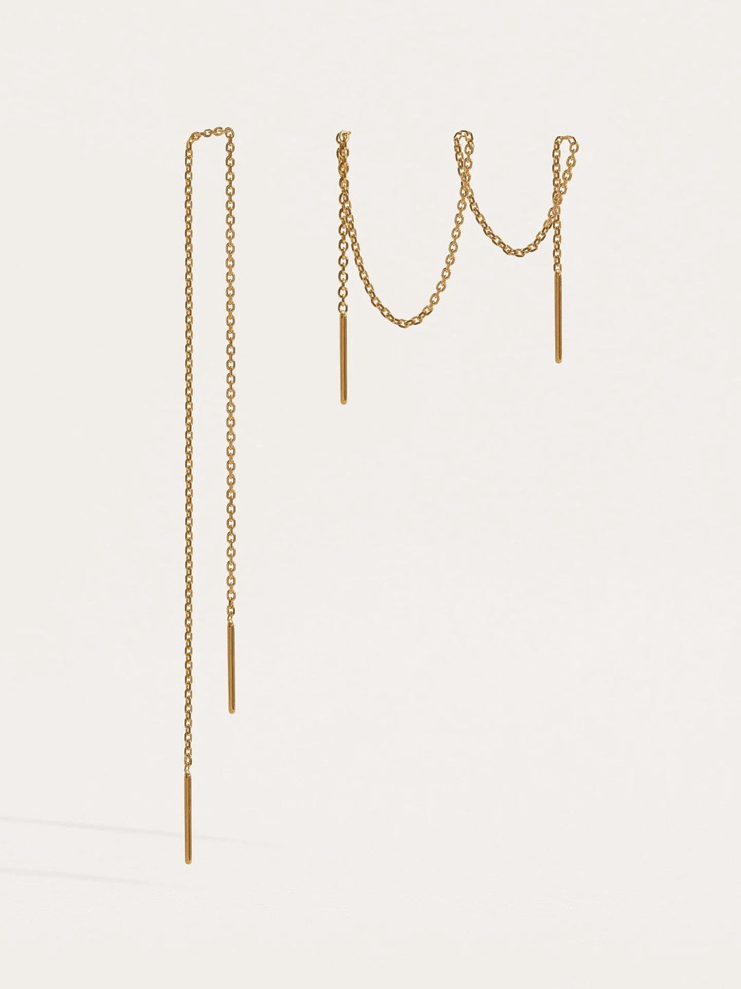 Ebbe Ear Thread Earrings - 24K Gold Plated14 cmankorBackUpItemsLunai Jewelry