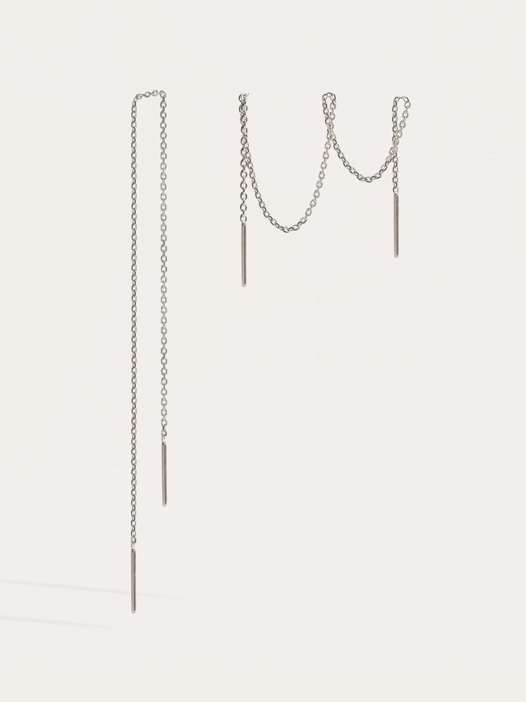 Ebbe Ear Thread Earrings - 925 Sterling Silver14 cmankorBackUpItemsLunai Jewelry