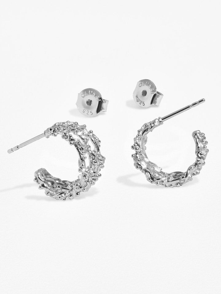 Emyl Gold Hoop Earrings - Single925 Sterling SilverChunky hoop EarringsCircle EarringsLunai Jewelry