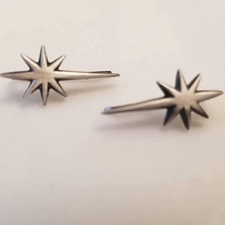 Fabra Ear Climbers - 925 Silver OxideBackUpItemsClimber earringsLunai Jewelry