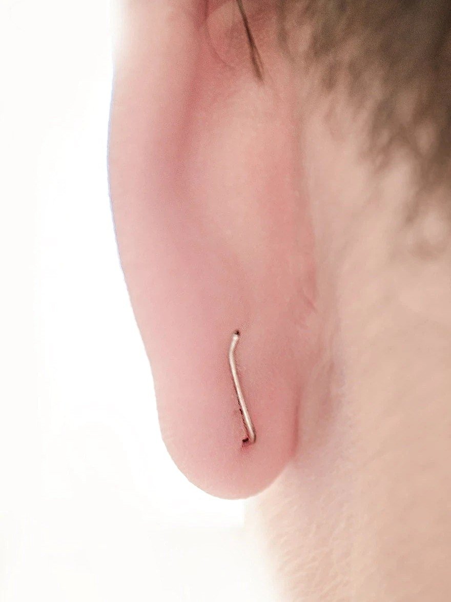 Fabra Ear Climbers - 24K Gold PlatedBackUpItemsClimber earringsLunai Jewelry