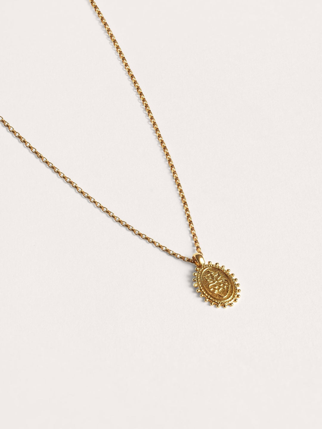 Flame Heart Necklace - 17.724K Gold PlatedBackUpItemsCatholic NecklaceLunai Jewelry