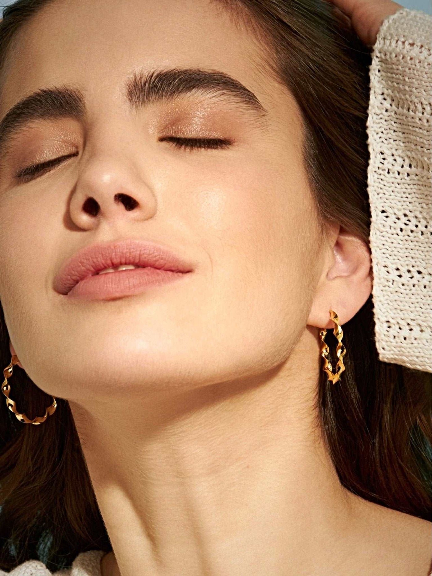 Francoise Hoop Earrings - 24K Gold PlatedBackUpItemsBlack Friday JewelryLunai Jewelry