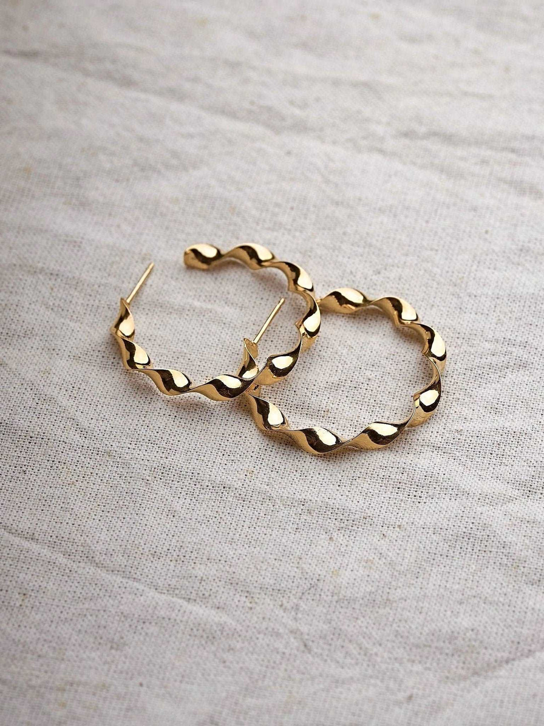 Francoise Hoop Earrings - 24K Gold PlatedBackUpItemsBlack Friday JewelryLunai Jewelry