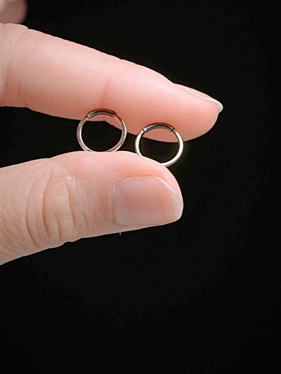 Gale Hoop Earrings - St Silver Shiny7mmBackUpItemsCartilage HoopLunai Jewelry