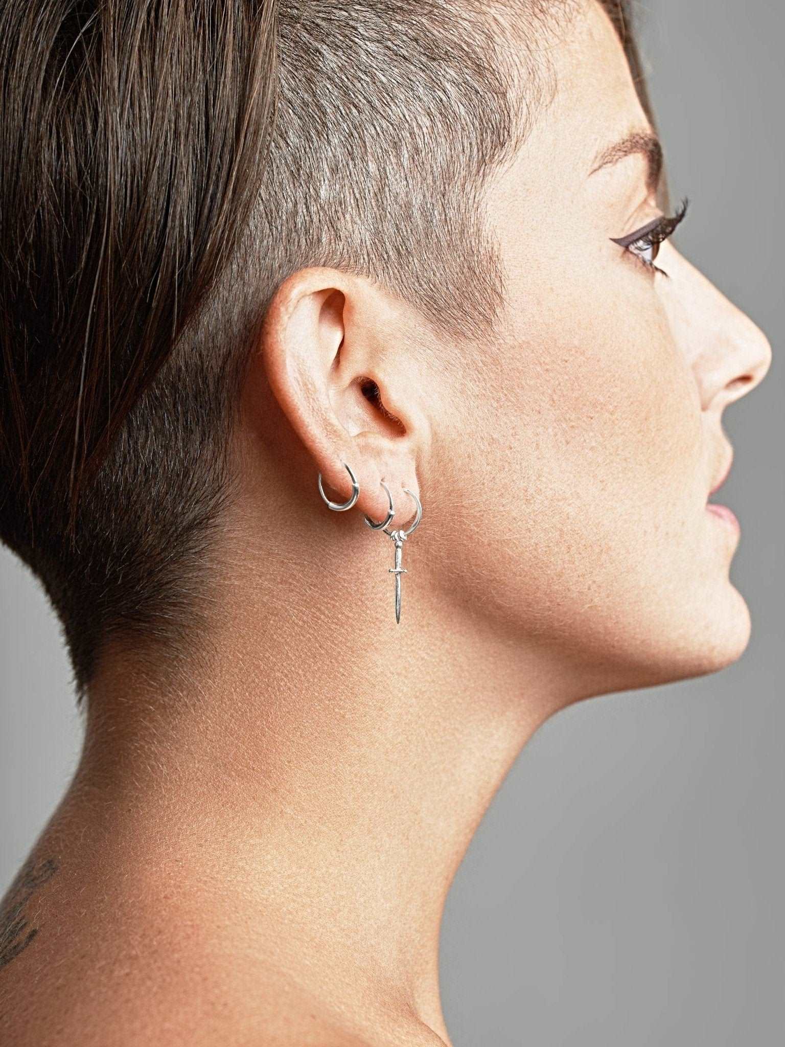 Gale Small Hoop Earrings - 14K Gold Filled Oxide7mmBackUpItemsCartilage HoopLunai Jewelry