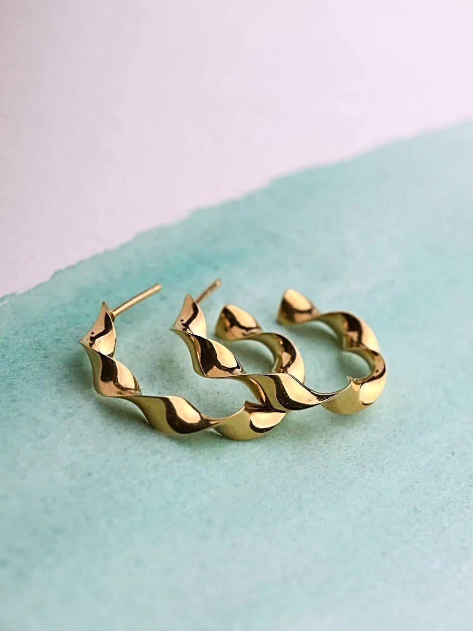 Gene Hoop Earrings - 24K Gold PlatedBackUpItemsBlack Friday JewelryLunai Jewelry