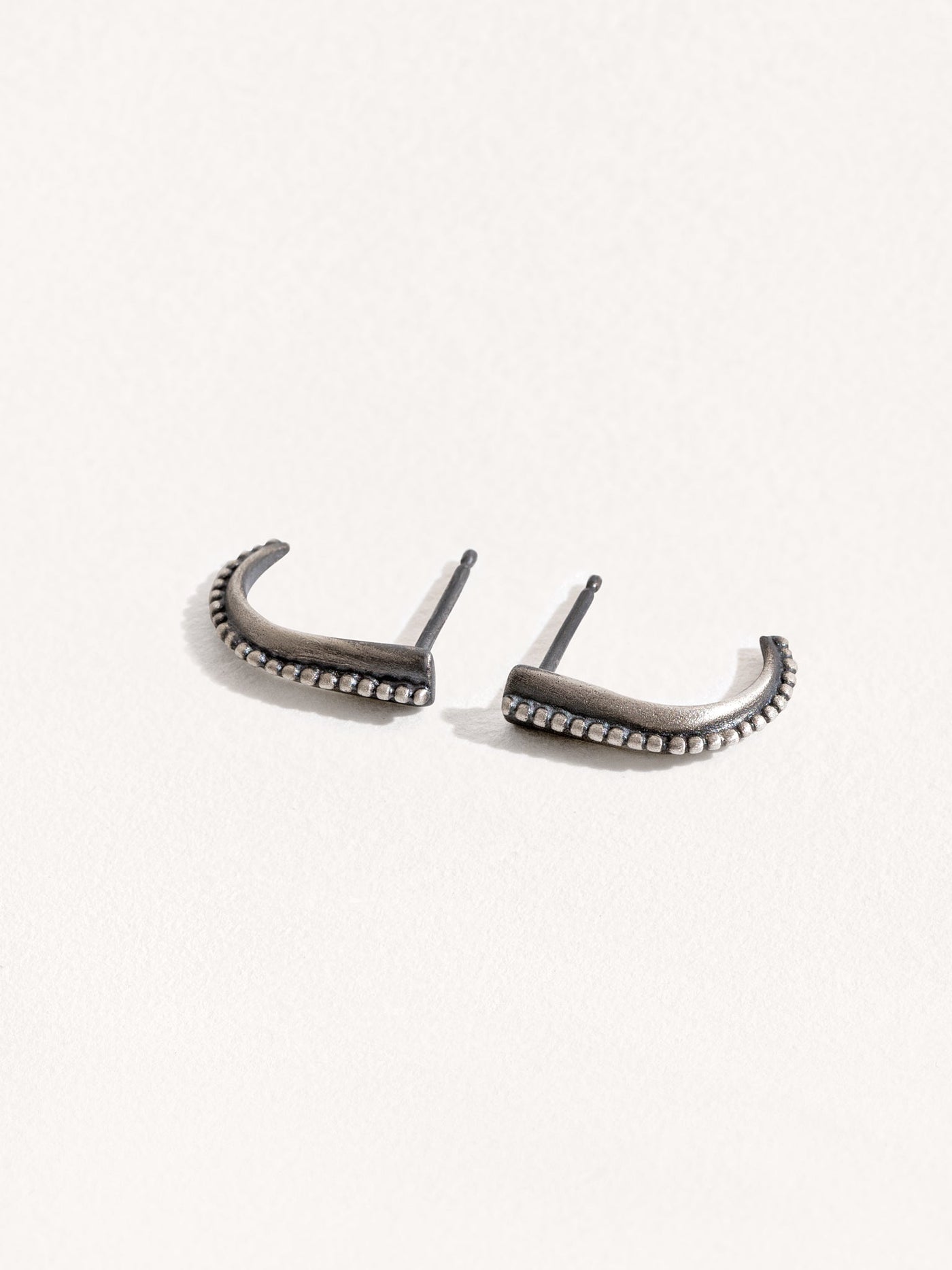 Glenda Stud Earrings - Oxidized SilverBackUpItemsBall Post EarringsLunai Jewelry