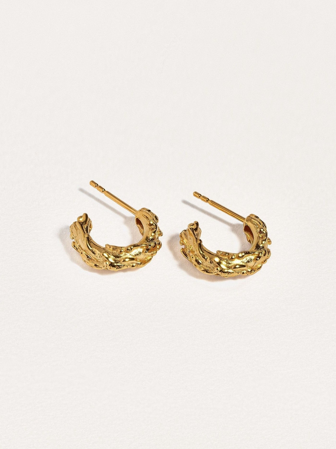 Groessa Half Hoop Earrings - 24k Gold PlatedBridesmaid GiftDainty EarringsLunai Jewelry