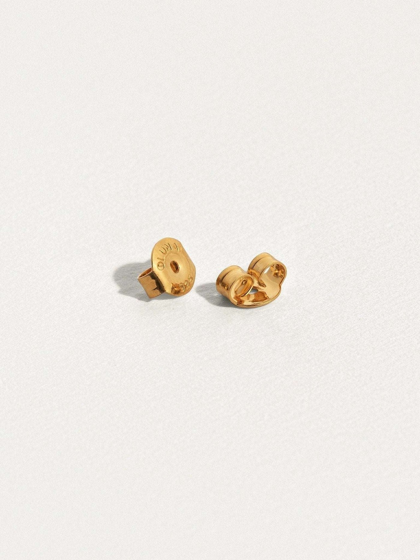 Gudrun Leaf Stud Earrings - 18K Rose Gold Platedaesthetic jewelryBackUpItemsLunai Jewelry