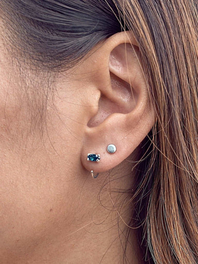Guri Huggie Hoop Earrings - 925 Sterling SilverAnniversary GiftBackUpItemsLunai Jewelry