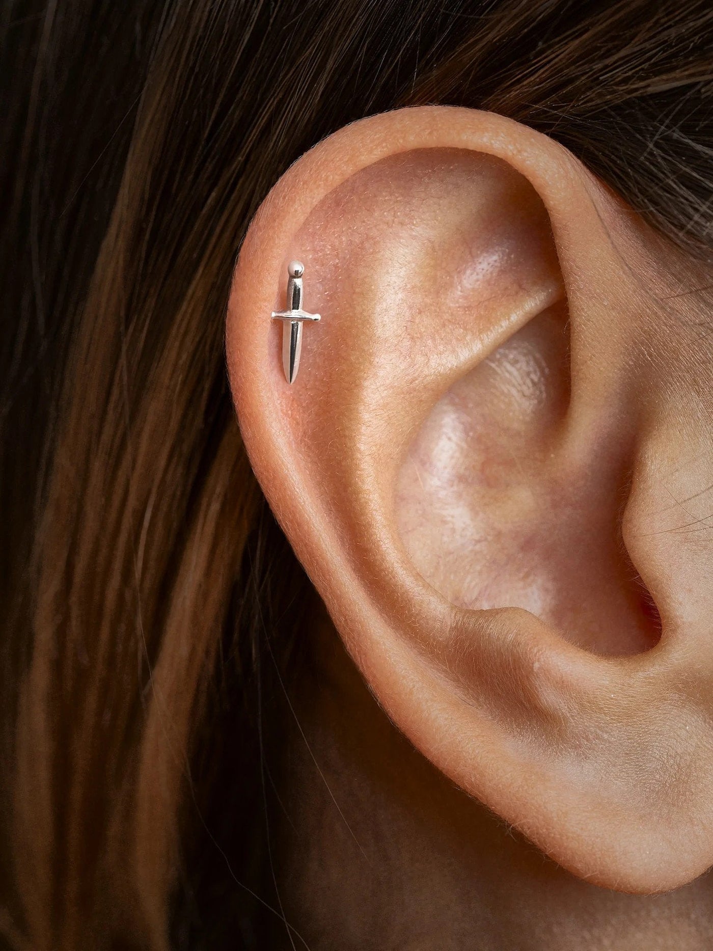 Helix Dagger Cartilage Piercing - 10925 Sterling Silvercartilage piercingcartilague earringsLunai Jewelry