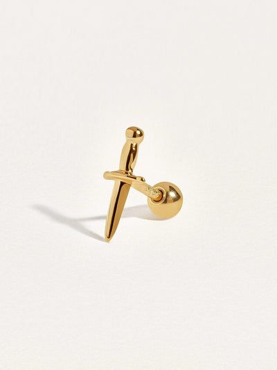 Helix Dagger Cartilage Piercing - 1024K Gold Vermeilcartilage piercingcartilague earringsLunai Jewelry