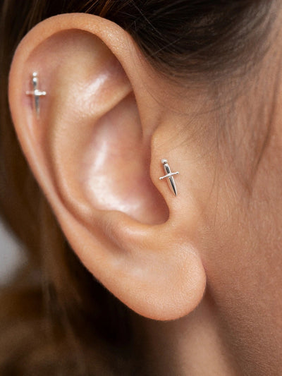 Helix Dagger Cartilage Piercing - 8925 Sterling Silvercartilage piercingcartilague earringsLunai Jewelry