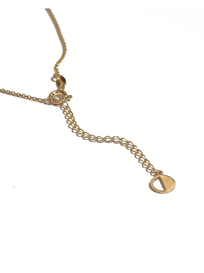 Elsa Pearl Necklace - 15.7Yellow Gold ShinyBackUpItemsBirthstone NecklaceLunai Jewelry