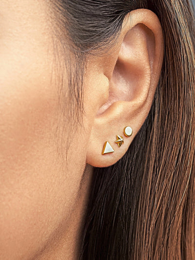 Peg Geometric Earring Set - 925 Sterling SilverBackUpItemsCartilage EarringsLunai Jewelry