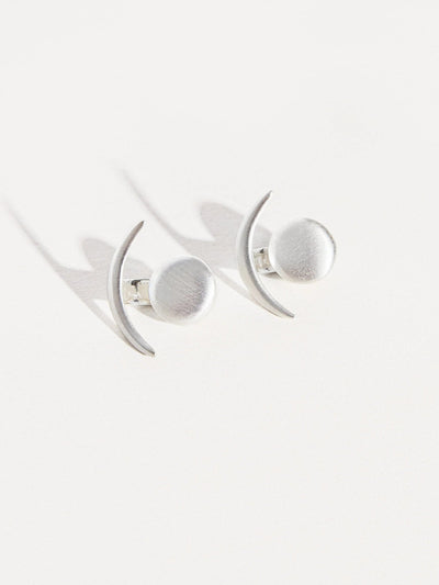 Moon Phase Earrings - Ear Jacket earrings - Front Back Earrings - Floating Earring -  Celestial Jewelry Earring - EJK008