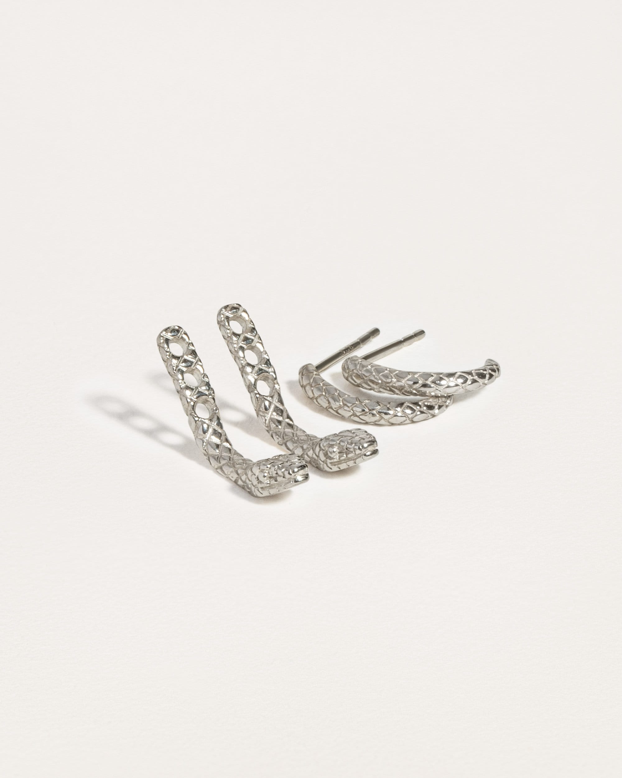 Snake Earrings - Edgy Earrings - Mismatched Earrings - Animal Earrings - Grunge Jewelry - EJK009