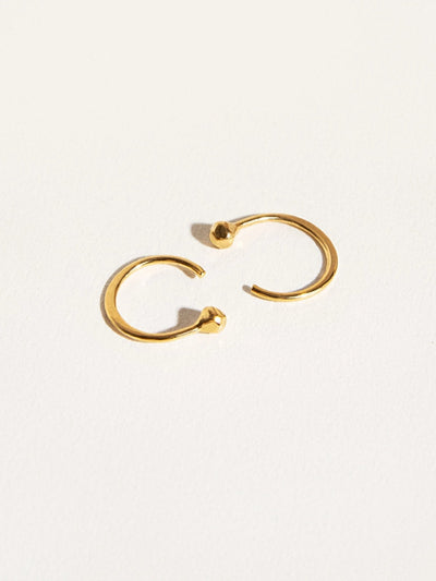 Ileya Huggie Hoop Earrings - 24K Gold PlatedBackUpItemsBlack Friday JewelryLunai Jewelry