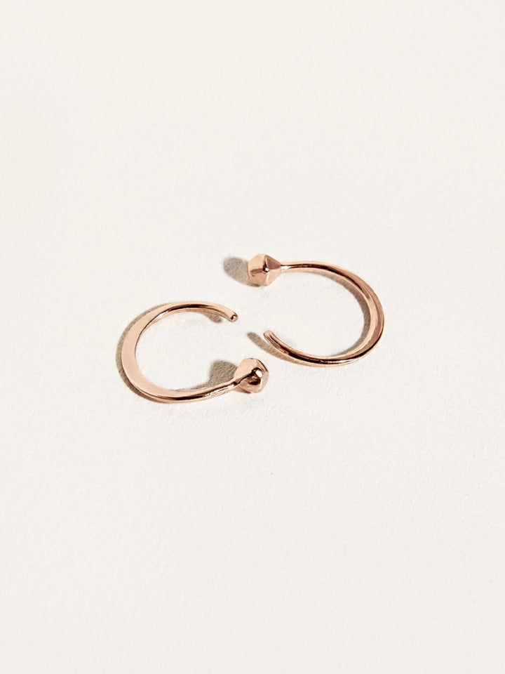 Ileya Huggie Hoop Earrings - 18K Rose Gold PlatedBackUpItemsBlack Friday JewelryLunai Jewelry