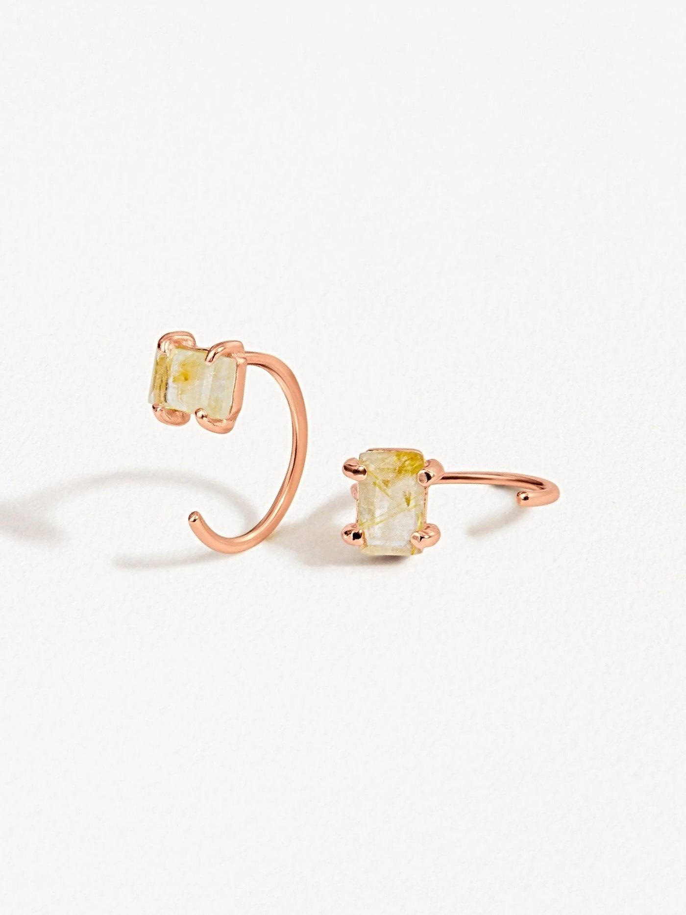 Ioanna Hoop Earrings - 18K Rose Gold PlatedBackUpItemsBeaded EarringsLunai Jewelry