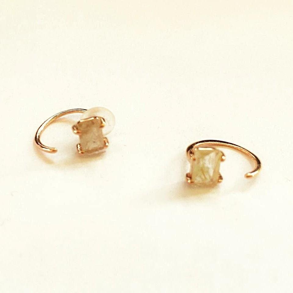 Ioanna Hoop Earrings - 925 Sterling SilverBackUpItemsBeaded EarringsLunai Jewelry