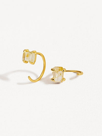 Ioanna Hoop Earrings - 24K Gold PlatedBackUpItemsBeaded EarringsLunai Jewelry