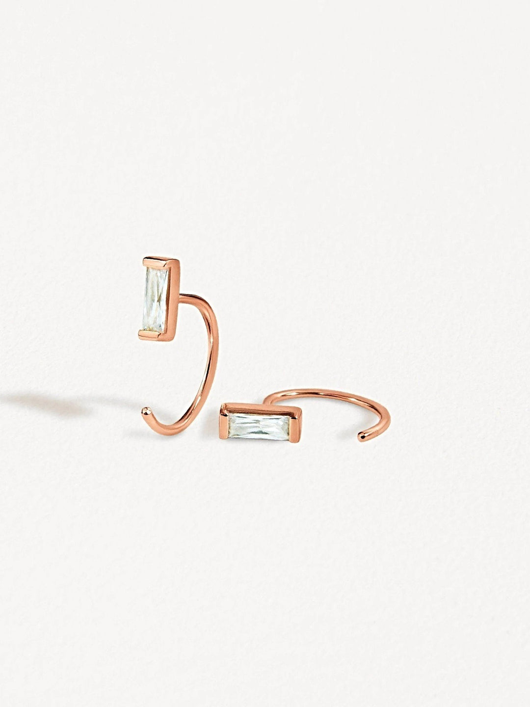 Iva Huggie Hoop Earrings - 18k Rose Gold PlatedBackUpItemsBridesmaid GiftLunai Jewelry