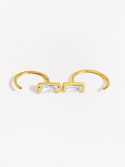 Iva Huggie Hoop Earrings - 24K Gold PlatedBackUpItemsBridesmaid GiftLunai Jewelry
