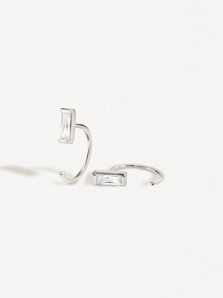 Iva Huggie Hoop Earrings - 925 Sterling SilverBackUpItemsBridesmaid GiftLunai Jewelry