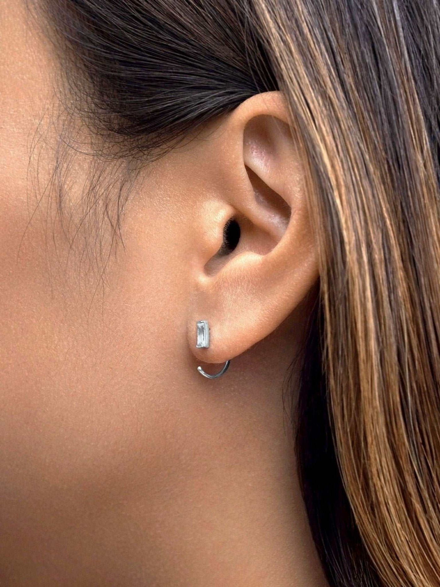 Iva Huggie Hoop Earrings - 925 Sterling SilverBackUpItemsBridesmaid GiftLunai Jewelry