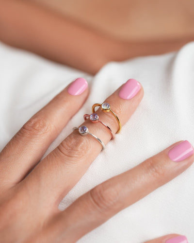 Jaana Small Stacking Ring - 18K Rose Gold Vermeil4BackUpItemsbest friend ringsLunai Jewelry