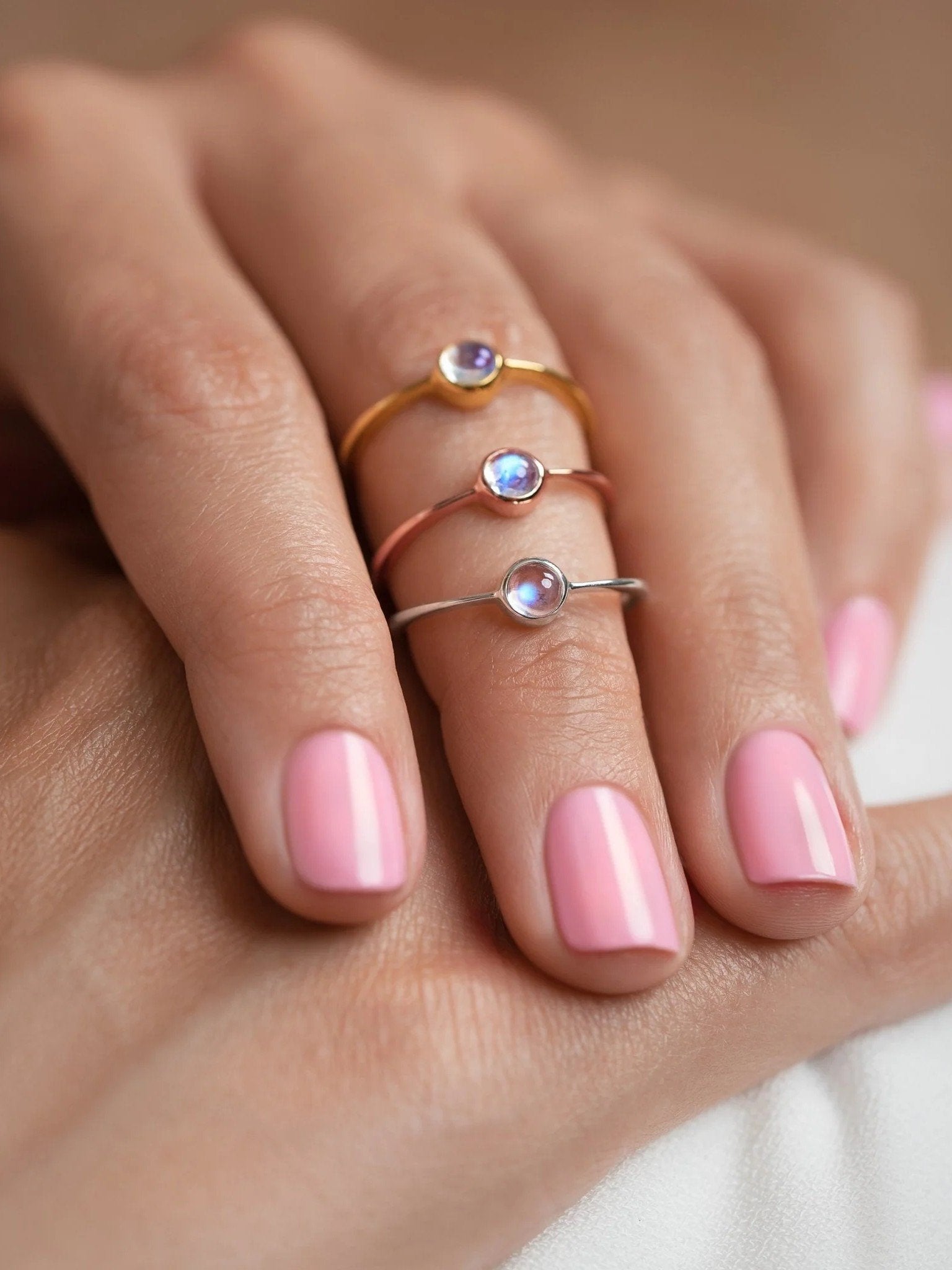 Jaana Small Stacking Ring - 24K Gold Vermeil4BackUpItemsbest friend ringsLunai Jewelry