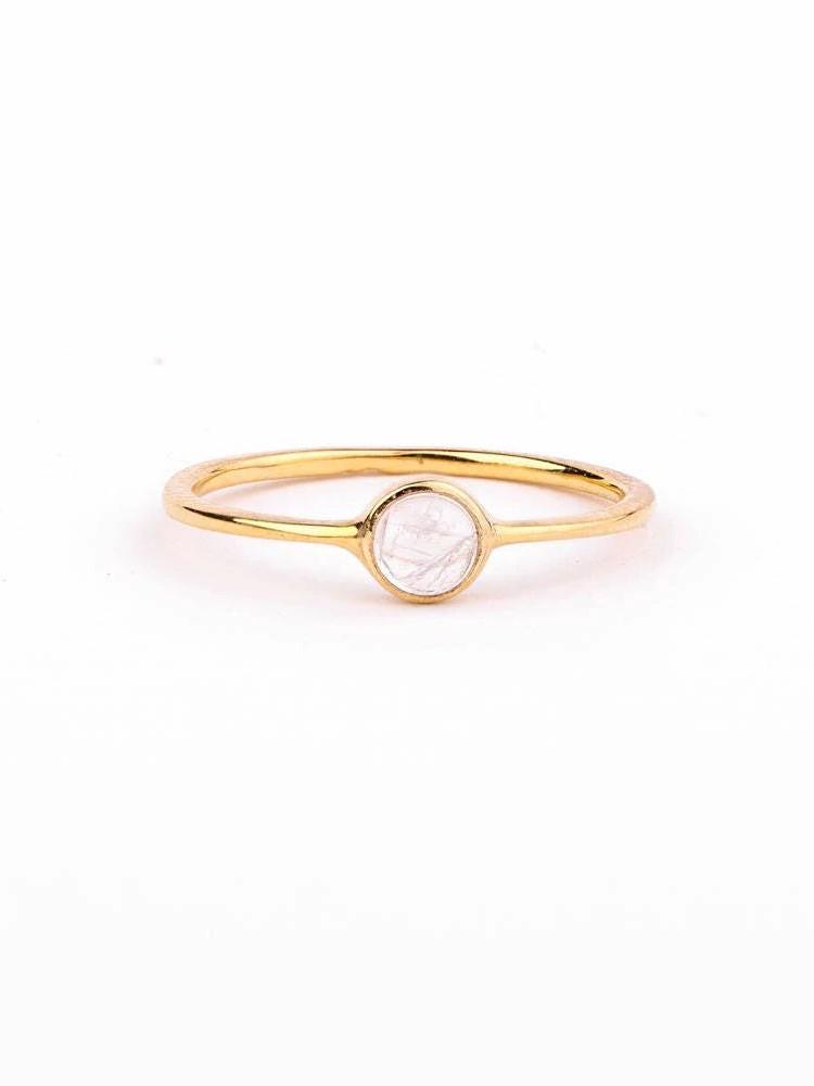 Jaana Small Stacking Ring - 24K Gold Vermeil4BackUpItemsbest friend ringsLunai Jewelry