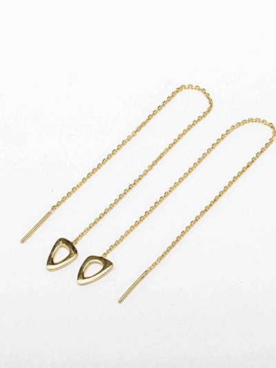 Jayne Threader Earrings - 24K Gold PlatedBackUpItemsChain Drop EarringsLunai Jewelry