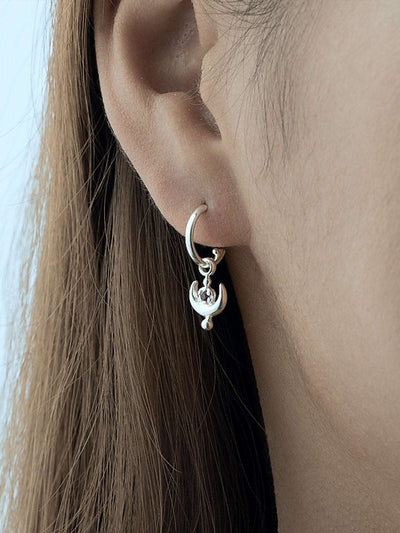 Joyce Dangle Drop Earrings - St Silver ShinyTurquoiseBackUpItemsBirthday GiftLunai Jewelry