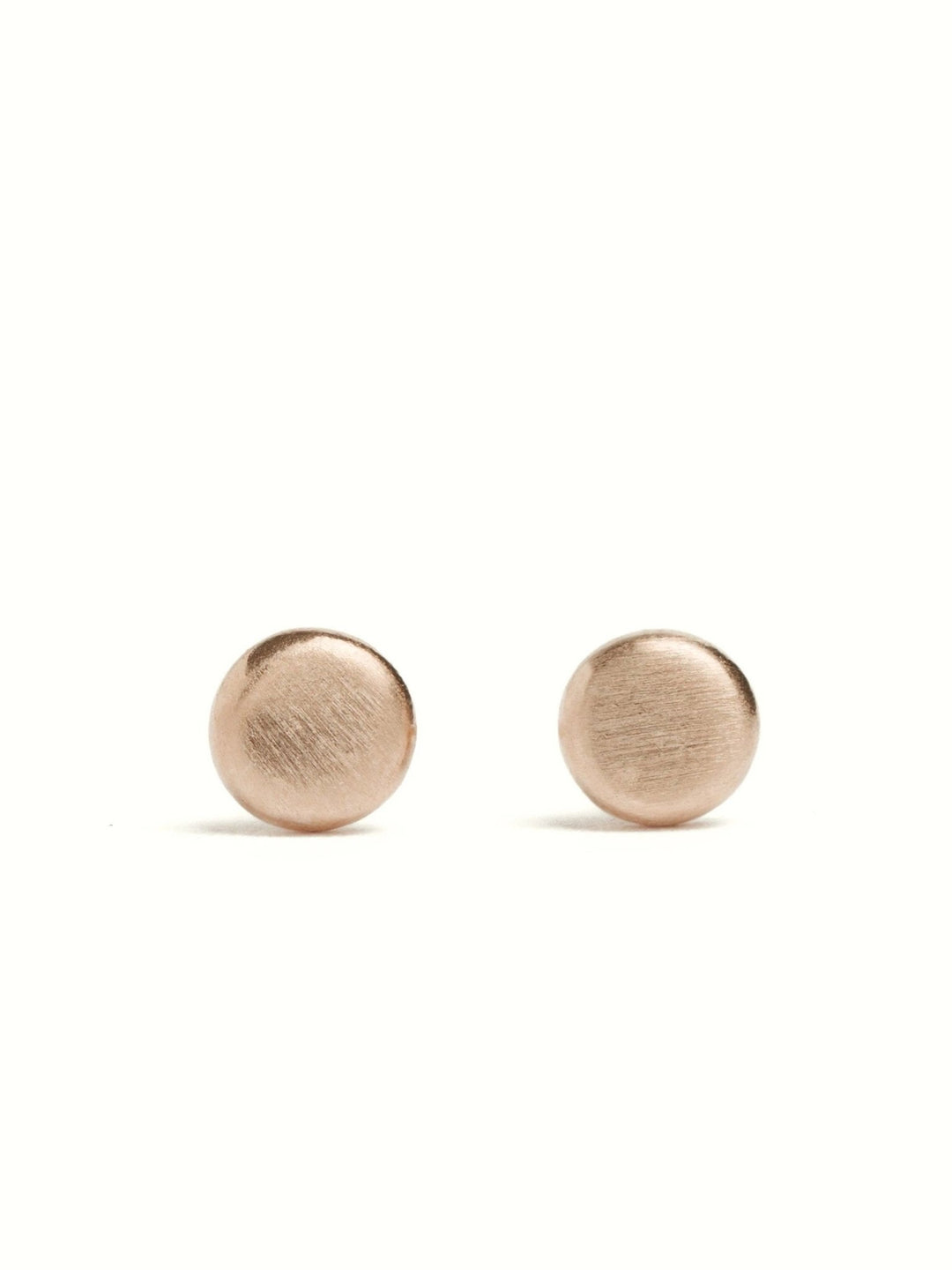 Judy Stud Earrings - 18K Rose Gold MatteBackUpItemsCircle EarringsLunai Jewelry