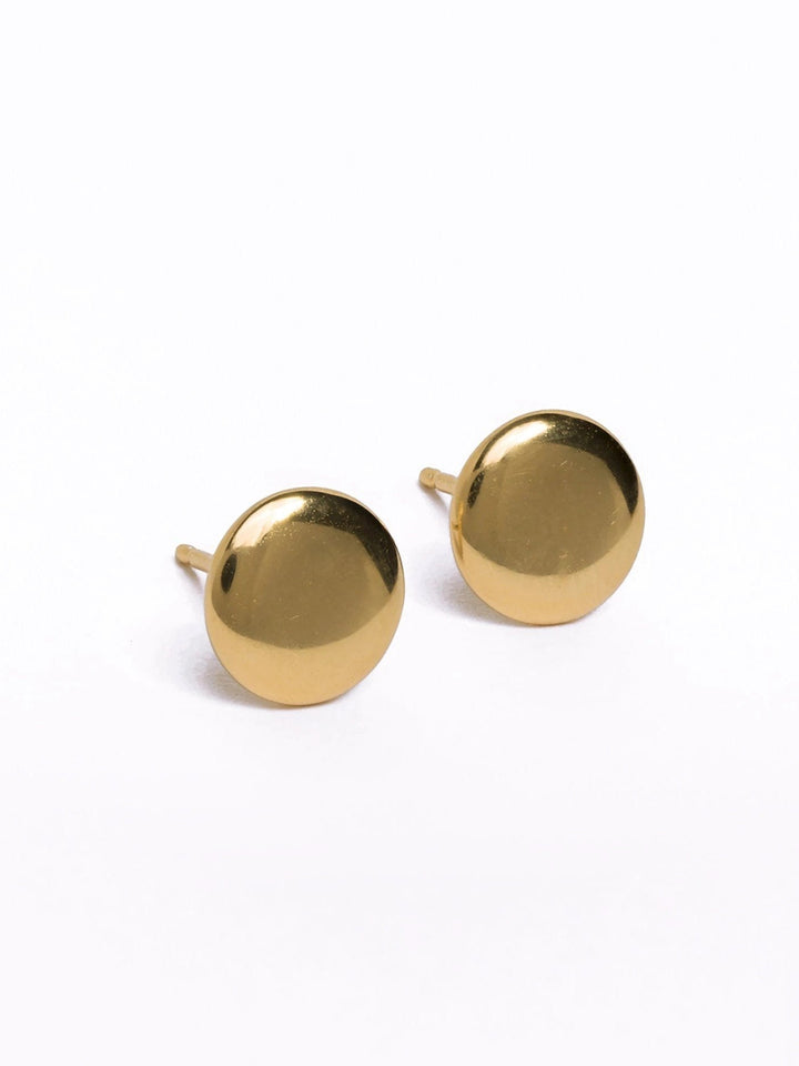 Judy Stud Earrings - 24K Gold PlatedBackUpItemsCircle EarringsLunai Jewelry