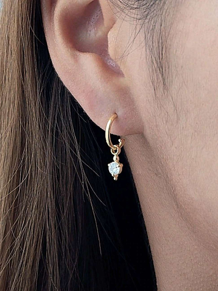 Kamile Open Hoop Earrings - 925 Sterling SilverBackUpItemsBirthstone EarringsLunai Jewelry
