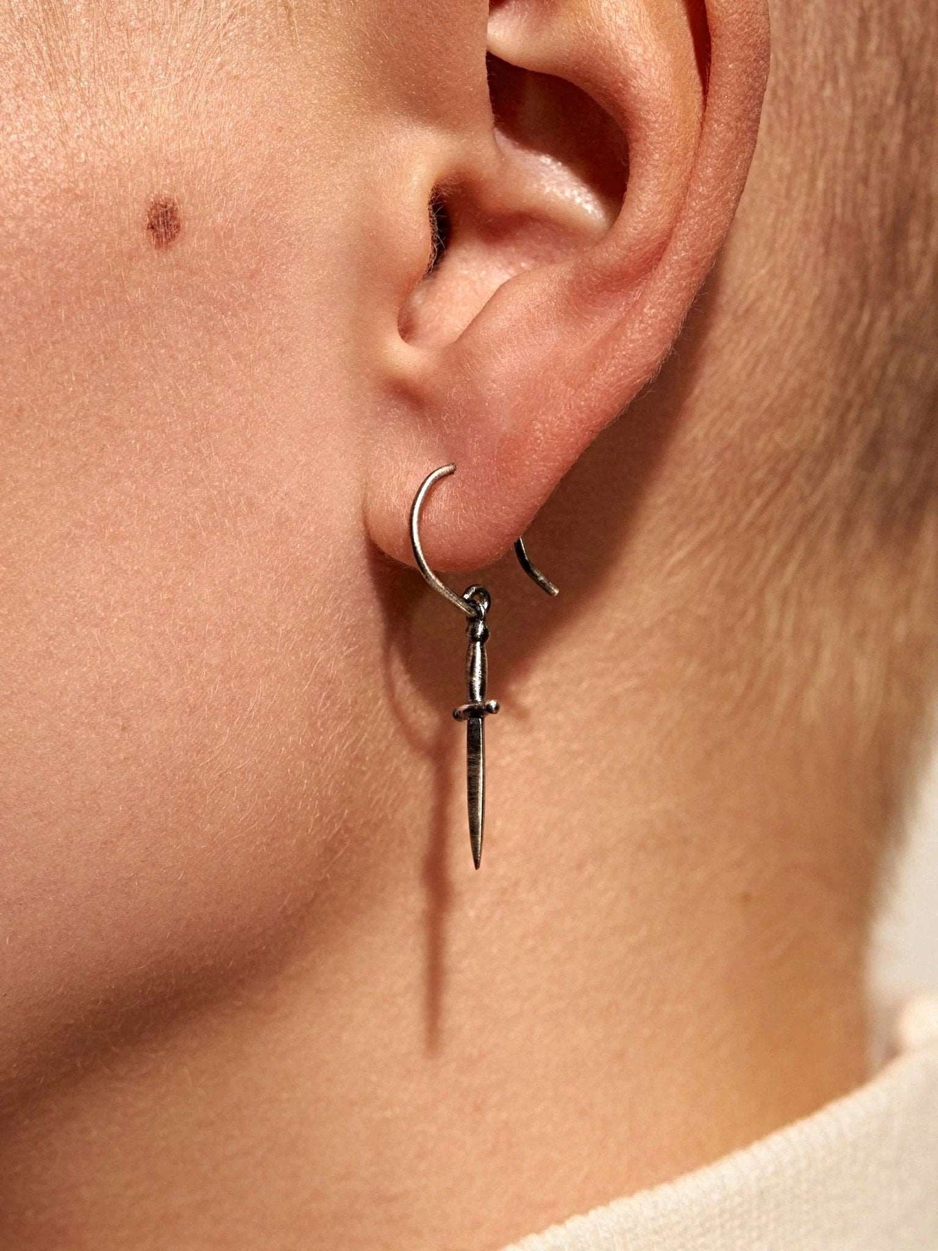 Katerina Dangle Sword Earrings