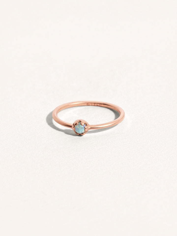 Kerr Small Stacking Ring - 18K Rose Gold Vermeil4BackUpItemsBirthstone JewelryLunai Jewelry