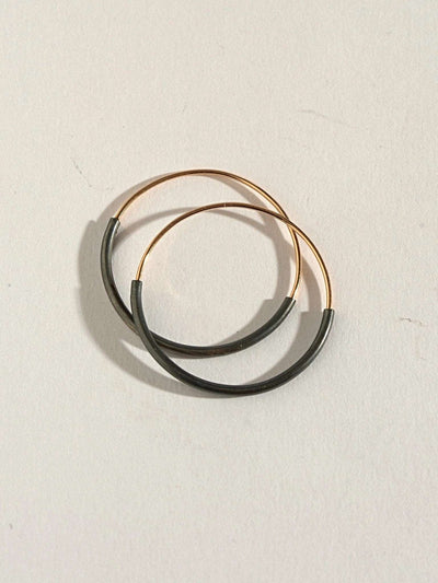 Kim 14K Gold Huggie Hoop Earrings - 24 mmPair14k gold earringsBackUpItemsLunai Jewelry