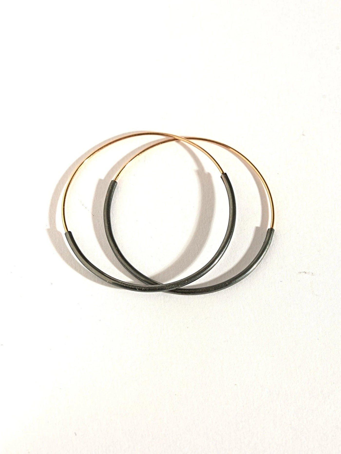 Kim 14K Gold Huggie Hoop Earrings - 30 mmPair14k gold earringsBackUpItemsLunai Jewelry